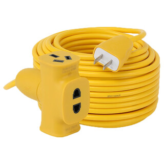 Bull's new national standard drop-resistant socket, shock-proof, drop-proof and pressure-proof 3-pin 20-meter cable socket gn-c221x/20 meters