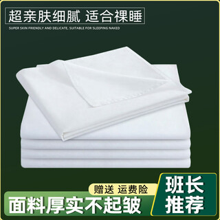 3015 international chinese military fans lingqi military training white bed sheet type white single bed sheet single piece dormitory housekeeping white bed sheet white bed sheet polyester 115*210 (standard)