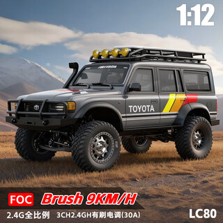 Soddy genuine authorized toyota lc80 alloy simulation off-road vehicle rc high-speed remote control car racing children's new year gift