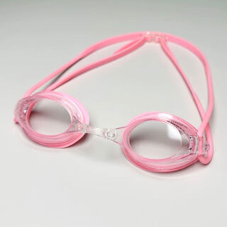 古慕妮泳镜af570休闲男女镀膜游泳眼镜高清防水防雾游泳镜 粉色 平光