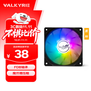 瓦尔基里(VALKYRIE）V12FR VK FDB动压轴承 12CM机箱风扇 4Pin PWM ARGB灯效 