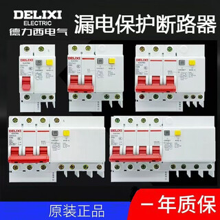 Delixi electrical air switch with leakage protector 63a household circuit breaker 220v leakage protection 40a 1p+n