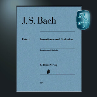 亨乐原版 巴赫 二部与三部创意曲集BWV772-801 钢琴独奏带指法 Bach Inventionen und Sinfonien br. HN589 巴赫二部三部创意曲