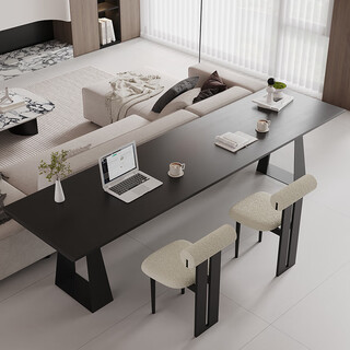 Long table behind the sofa, solid wood backrest table, used in the living room as a large long table, study desk, office desk and chair set, customized size/color/plus socket-contact customer service