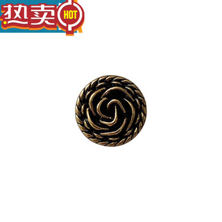 Shantou lincun buttons clothes buttons high-end coat buttons retro small fragrance flower buttons black gold exquisite jacket diameter 20mm 6pcs