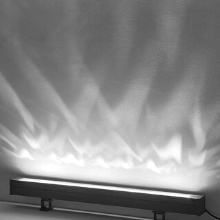 Outdoor dynamic 3d water pattern lamp waterproof led wall floor arch bridge lighting background flowing water atmosphere wall washer monochrome white light