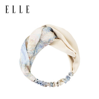 Elle simple printed hairband french elegant color matching hairband girls face wash pressing hairband gift for girlfriend