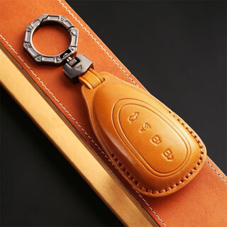 Cangsu suitable for 23-24 wei brand mocha hi4 key cover wei pai blue mountain first layer cowhide new car protective case buckle - brown