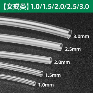 Special casing for jiemo live ring, transparent rubber tube to fix open ring, heat shrinkable tube, shrink protective cover, gold and silver processing, women's ring category, five models, 20 cm each