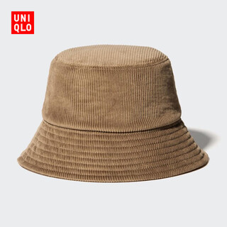 Uniqlo women's men's corduroy hat/adjustable 480334 32 dark beige one size (54-57 cm)