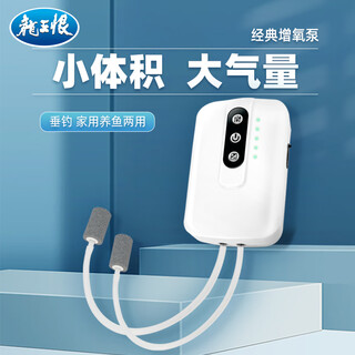 Dragon king hates oxygen pump silent large volume oxygen pump outdoor fishing aerator lwh-2 upgraded double hole