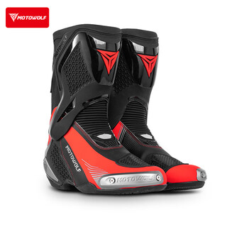 Motowolf motorcycle riding boots anti-fall competitive motorcycle racing shoes waterproof men's and women's rally race track rider shoes for all seasons