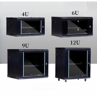 Small network cabinet 6u wall cabinet 12u wall-mounted power amplifier 2u9u home weak current computer broadband box exchange 4u wide 550 high 450 deep 220 120x540x350cm