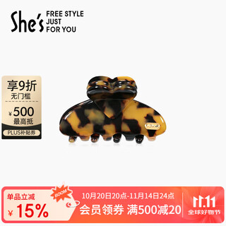 She s akiko light retro acetate plate small clip tortoiseshell color shark clip birthday gift for girlfriend