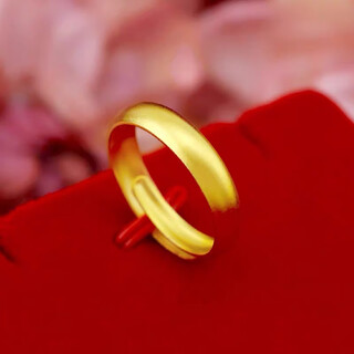 Gold ring, live k gold ring, ancient method for male and female couple, ancient method light finger