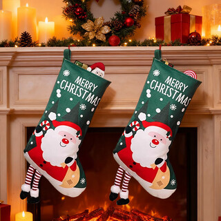 Extreme space christmas sock gift bag candy gift bag christmas tree decoration scene layout dress-up props 20 inches