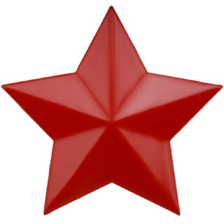 Peerless love aluminum painted red five-pointed star badge cap badge cap badge brooch retro nostalgic august 1st red metal badge