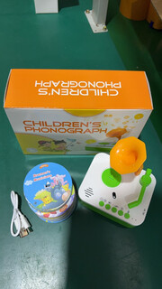 英文版儿童留声机早教机学习机宝宝启蒙益智玩具蓝牙录音多功 绿色