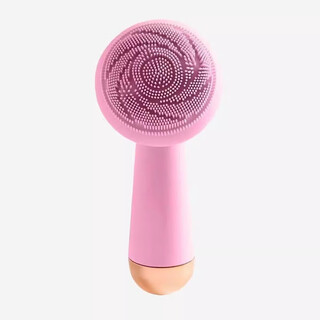 电动洗脸洁面仪去黑头硅胶刷毛孔清洁神器家用男女超声波震动按摩 粉色[充电款](震动+旋转模式)