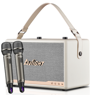 99% new avlight a05 audio 2.1 stereo karaoke bluetooth square dance speaker musical instrument live broadcast desktop audio white