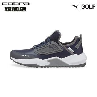 Puma men's golf shoes gs.one outdoor breathable lightweight cushioning comfortable sports spikeless shoes 19540503 dark blue-gray-gray 7.5 uk-41/265mm