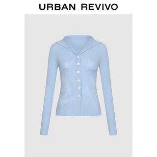 Ur2025 new winter women's casual contrast button slim knitted cardigan uyy950132