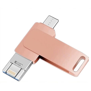 Large capacity 1tb mobile phone usb flash drive 1t computer dual-purpose type-c3.0 high-speed 512g usb flash drive high-speed metal customization pink rose gold 512g