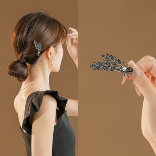 Chimera (chimera) wheat ear side clip bangs hairpin headwear women's high-end half-tied hairpin on the back of the head girl's birthday gift