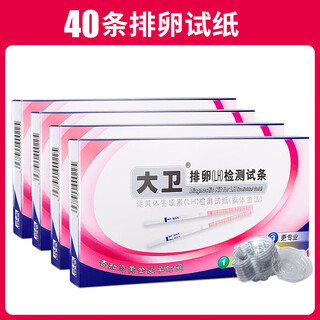 David's ovulation test paper to test ovulation period, high-precision female pregnancy test, early pregnancy test, follicle h accurate detection, qz david's ovulation test paper, 40 pieces + 40 urine cups