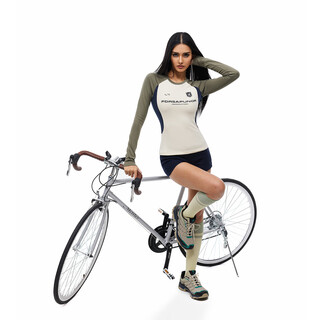 Fdr official store stitched badge web long sleeve t-shirt women's autumn retro outdoor sports quick-drying cycling top apricot s