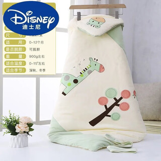 Disney baby quilt pure cotton newborn quilt spring, autumn and winter newborn baby delivery room package single outing thickened quilt (winter thickened version) timid deer green 1m x 1m