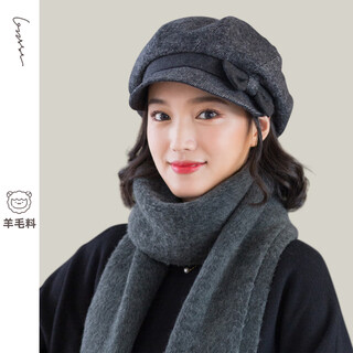 677888 hat women's autumn and winter fashionable western beret octagonal hat retro style korean style winter british style simple and versatile
