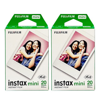 Fujifilm instant photo paper is suitable for minise/11/12/99 white edge/color edge photo paper sq square wide wide series photo paper mini white edge 40 sheets