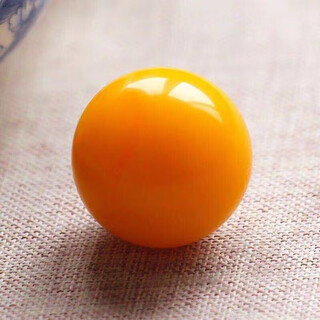 Dl 1998 fat dong lai quality beeswax loose beads single bead round bead chicken oil yellow floating flower old wax single hand string beads second generation optimization manmi chicken oil yellow 20mm 1 piece