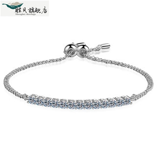 Shengbei ipgpt950 platinum bracelet for women, moissanite diamond engagement confession gift, light luxury niche color gold k gold bracelet for women