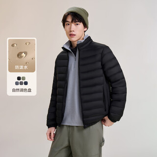 Flying in the snow autumn and winter new men's stand collar lightweight down jacket casual short duck down warm down jacket versatile