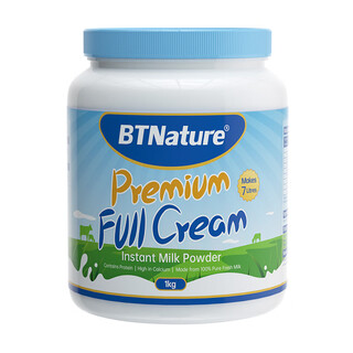 Btnature (btnature) australia imported btn btnature blue fat full-fat milk powder for students, middle-aged and elderly high calcium milk powder 1kg