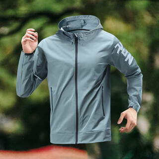 Bmai sports windbreaker jacket men's windproof and rainproof cycling suit spring running training quick-drying hooded jacket sweatshirt thin green windproof light rainproof m 100-120jin jin equals 0.5 kg