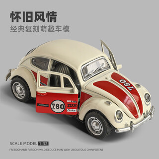 Big taylor alloy toy car classic car beetle car model 3-door children's toy 3-6 years old boy birthday new year gift