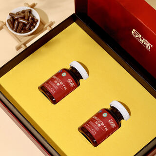 破壁灵芝孢子粉礼盒装孢子粉胶囊父母健康养生品送礼 孢子粉胶囊礼盒2瓶