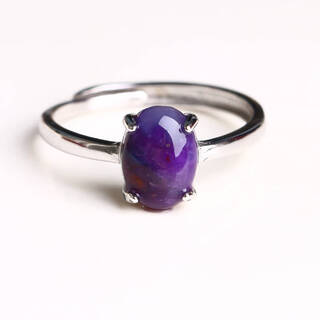 Jingruide natural blue shujulai ring 925 sterling silver living simple style south africa national stone suji stone