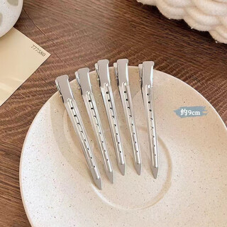 Jiuvia hair root fluffy clip side bangs makeup styling seamless hair clip positioning high skull artifact duckbill clip hair clip jyfj116 silver large size 3 pack