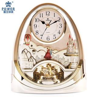 Power overlord swing music table clock exquisite craftsmanship home living room ornaments table clock 4212armks gold
