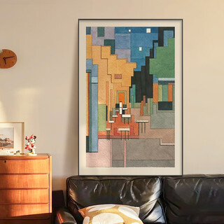 Long time no see, van gogh's famous painting, abstract living room decoration painting, light luxury and high-end sofa background wall hanging painting, floor-standing painting