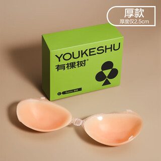 There is a tree silicone breast patch for women, thin, anti-bump, invisible gather strap, small breast patch for wedding dress, thickened version a