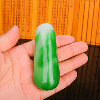Dr-flvvs fat donglai quality jade hand piece xinjiang blue and white seed material raw stone green and white jade hand piece white green emerald transparent waist piece natural colors are shipped randomly