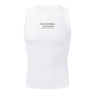 Cyklopedia bicycle sweat-absorbent cycling sweat-absorbent stretch vest underwear men's road mountain bike cycling clothing bottoming shirt white vest (pas model) 2xl 70~80kg