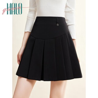 Halo queen skirt women's new pleated skirt high waist slimming cover versatile a-line jk skirt short skirt h143b2004