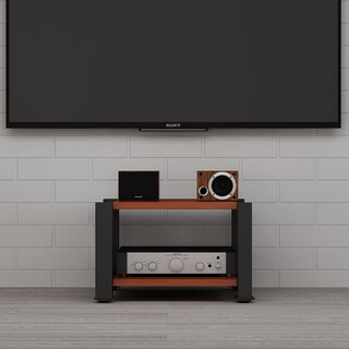 Amplifier cabinet power amplifier rack power amplifier cabinet audio rack 234-layer audio equipment rack solid wood ktv metal iron cinema two-layer teak