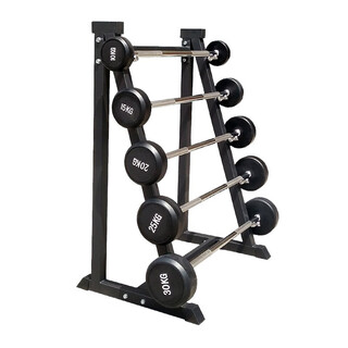Jielik fixed barbell one-piece combination set, straight bar set, one-piece barbell combination, five sets of barbells including rack